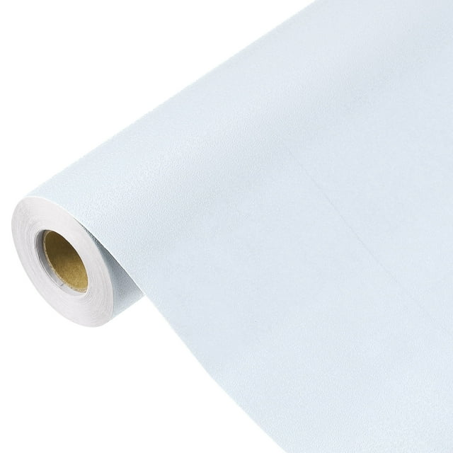 Uxcell Papel Tapiz Autoadhesivo y Despegable Papel Contacto Color Sólido Vinilo Papel de Pared Decorativo Azul Pálido 394"x15.7"