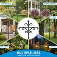 thumbnail image 4 of Teblint 92" Heavy Duty Shepherds Hooks for Outdoor, Multi-hook Adjustable Bird Feeder Pole with 5-Prong Base, Garden Hanger Stand for Bird Feeders, Hanging Plants, Solar Lights & Lanterns, 4 of 9