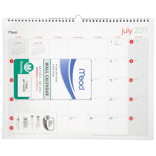 Mead 18-Month Wall Calendar - Walmart.com