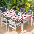 thumbnail image 2 of Valentine's Day Gnomes Table Cloths for 4 Foot Rectangle Tables, Love Heart Red Patio Waterproof Elastic Fitted Tablecloths, Washable Rectangular Table Cover for Camping, 2 of 8