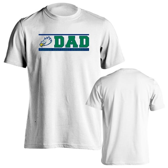 Florida Gulf Coast University Eagles Dad Proud Parent Short Sleeve T-Shirt