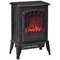 thumbnail image 3 of HOMCOM Electric Fireplace Stove with Overheat Protection 750W/1500W Black, 3 of 10