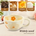 thumbnail image 5 of Wekvgz Ceramic Tea Mug Smooth Vintage Mugs with Handle Cute Tea Porcelain Cup Exquisite Ceramic Coffee Mugs Versatile Aesthetic Mugs Tea Porcelain Cup with Spoon for Home, 5 of 11