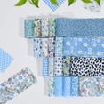 thumbnail image 3 of 40PCS Cotton Quilting Fabric, 2.5x19.69 Inch Quilting Strips Pre-Cut Strips Quilting Strips for Quilting, Crafting, and Sewing, with 20 Assorted Floral Prints (Blue), 3 of 11