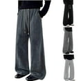 thumbnail image 7 of Chiccall Mens Flared Bottom Sweatpants Fashion Sequin Textured Street Trousers with Pockets, 7 of 7