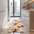 thumbnail image 4 of Red Mushroom Flower Light Pattern Kitchen Rug Mat,Kitchen Runner Rugs Non Skid Washable,Decorative Kitchen Floor Mats for Kitchen,Sink,Laundry,17"x47.2", 4 of 7