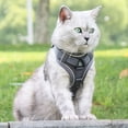 thumbnail image 3 of Xekoro Cat Harness and Leash for Walking, Escape Proof Soft Adjustable Vest Harnesses for Cats, Easy Control Breathable Reflective Strips Jacket, Gray S, 3 of 8