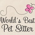 thumbnail image 3 of CafePress - Pet Sitter Worlds Best - Unisex Canvas Tote Bag, Beige, 1-Piece, 3 of 7