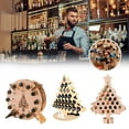 thumbnail image 1 of Christmas Calendar Alcohol Holder Wooden Wine Bottle Stand Wooden Wine Rack Christmas Advent Calendar Countdown 24 Wooden Christmas Tree Mini Alcohol Holder Wine Bottle Stand, 1 of 6