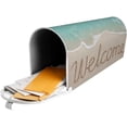 thumbnail image 5 of Sea Beach Mailbox Cover Magnetic Summer Theme Welcome Waterproof Mail Wraps Post Letter Box Covers for Outdoor Garden Use 25.5x21 in, 5 of 6
