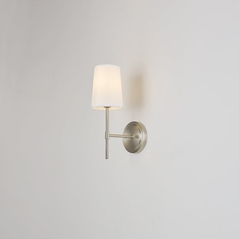 Ciata 1-Light LED Wall Fixture - 36 Inch, Brushed Nickel, Multi Color Temperature, Frosted Shade 7 thumbnail image