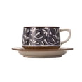 thumbnail image 1 of Juego de taza de café/té de cerámica con diseño de flores vintage y platillo, 1 of 6