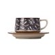thumbnail image 1 of Juego de taza de café/té de cerámica con diseño de flores vintage y platillo, 1 of 6