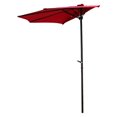 thumbnail image 2 of International Caravan YF-1147-2.7M-RR Parasol Encastrable Mural Demi-Rond de 9 Pi, Rouge Rubis, 2 of 4