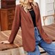 thumbnail image 4 of Puntoco moda mujer manga larga frente abierto ropa de abrigo suelta blusa sólida abrigo Tops blusa con botones liquidación Puntoco Puntoco-5749, 4 of 9