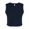 thumbnail image 1 of Bella + Canvas Womens Plain Micro-Rib Muscle Crop Top, 1 of 3