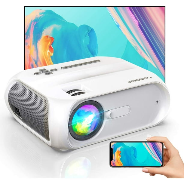 WiFi Mini Outdoor Projector, Portable Outdoor Movie Projector, 300