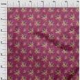 thumbnail image 3 of oneOone Cotton Poplin Dark Magenta Fabric Florals Fabric For Sewing Printed Craft Fabric By The Yard 56 Inch Wide, 3 of 4