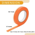 thumbnail image 4 of Cinta de pintor universal Unique Bargains - Cinta de enmascarar para pintura de automóviles DIY sin residuos - Papel crepé naranja de 0.7 pulgadas x 60.1 yardas, 4 of 7