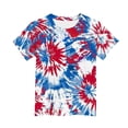 thumbnail image 4 of Hihipz 4Th Of July Tshirt For Toddler Boys America's 250Th Anniversary Tie Dye Short Sleeve T-Shirt Casual Independent Day T Shirt, 4 of 4