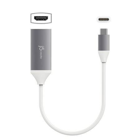 j5create - USB-C to 4K HDMI Adapter - Space Gray/White