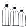 thumbnail image 1 of Candelabro De Hierro Perfecl 3 Piezas Con Forma De Farol Elegante, 1 of 8