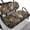 Wolf Portrait with Woodland Camouflage Pattern, variant on Pzuqiu Golf Themed Camo Golf Cart Seat Cover Set - Breathable Stretchable Polyester Protector | Fits Most 2-Seater Carts - Durable & Washable Golf Cart Accessories