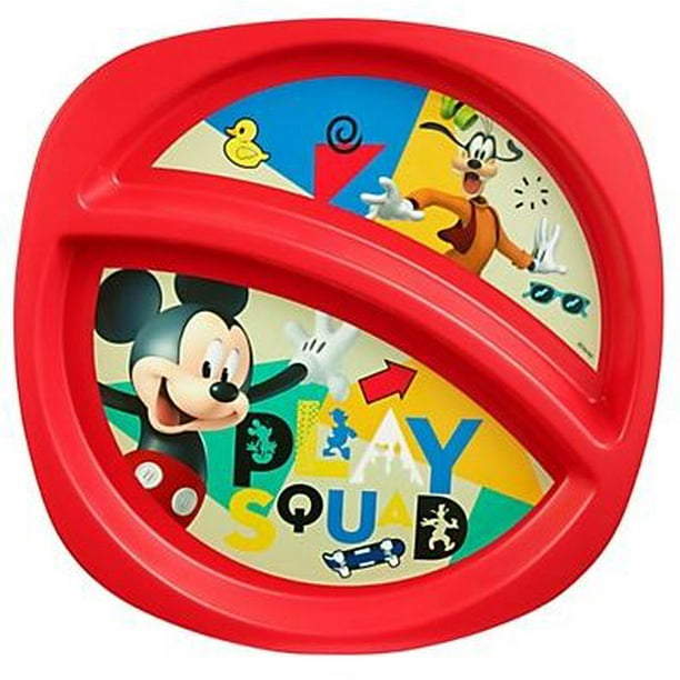 Disney Mickey Mouse Toddler Plate Sectioned Plate
