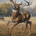 thumbnail image 5 of Orinice Deer Trees Field Bathroom Decor Set Colorful Luxurious Graphic Print Polyester Fabric Fashion Shower Curtain with Hooks for Home Bathtubs Decoration 36x72, 5 of 7