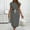Black, variant on YLOMAY Womens Summer Maxi Dress Casual Crewneck Short Sleeve Striped Split Beach Dress with Drawstring Loose Fit Weekend White XL