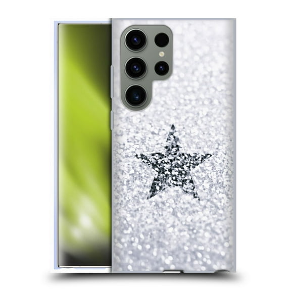 Head Case Designs Officially Licensed Monika Strigel Glitter Star Pastel Winter Snow Soft Gel Case Compatible with Samsung Galaxy S23 Ultra 5G
