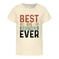 thumbnail image 5 of Girls T Shirts Letter Print Short Sleeve Breathable Crew Neck Tee for Sporty Wear Girls Tops Beige 3 Years-4 Years, 5 of 5