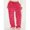 Burgundy-L, variant on Burgundy Heart Print Fuzzy Wide-Leg Lounge Pants With Drawstring Waist