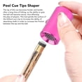thumbnail image 3 of 2 in 1 Cue Tips Shaper, Purple Aluminum Alloy Billiard Accessory Pool Cue Tips Shaper  for Stinging, 3 of 8