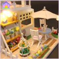 thumbnail image 1 of Casa de muñecas hecha a mano madera Flash Loft DIY casa juguete miniatura regalo de cumpleaños, 1 of 6