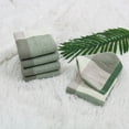 thumbnail image 6 of Absorbent 6 Piece Kitchen Tea Towel Set – Includes 6 Dishcloth. 100% Cotton. Plaid Pattern Style. Green, 6 of 7