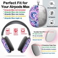 thumbnail image 2 of Protective Cover for AirPods Max Preppy Abstract Watercolor=4 Headphones Aesthetic Print Snap On Cases, 2 of 5