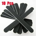 10 Pack Black Professional Reusable Emery Boards Manicure Tool 180 Grit