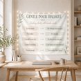 thumbnail image 5 of Soft Affirmation Chart with Leaves and Brush Blocks, Serene Illustration for Meditation Enthusiasts, Positive Affirmation Art, Housewarming Gift Tapestry Wall Hanging for Bedroom and Living Room, 5 of 7