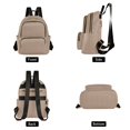 thumbnail image 2 of JIALIOU Mini Backpack Purse for Women Quilted Casual Daypack Small Travel Shoulder Bag, Bronze Brown, 2 of 7