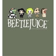 thumbnail image 6 of Beetlejuice Chibi Character Line-Up Adult Olive Long Sleeve Hoodie-XL, 6 of 7