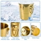 thumbnail image 4 of Cubos de Champán de Acero Inoxidable, de Metal, para Champán, Cerveza, Cócteles, Bar en Casa, Enfriador de Bebidas para Fiestas (Dorado), 4 of 7