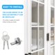 thumbnail image 3 of unbranded Seguro Para Puerta Corrediza De Vidrio Ideal Para Armarios Y Gabinetes Materiales Resistentes, 3 of 7