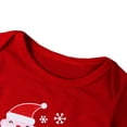 thumbnail image 4 of WIBACKER Baby Boy My 1st Christmas Outfits Newborn Infant Santa Claus Romper + Red Striped Pants 2Pcs Set 3-6M, 4 of 7