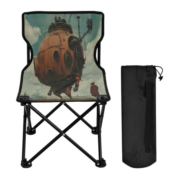 WOBOGO Moving Machine Head Camping Chair Convenient Four Corner Backrest Folding Stool Can Hold Up to 220lbs