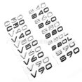 thumbnail image 2 of 3d Abs Volvo Letters Car Trunk Emblem Badge For Volvo C30 V40 V50 V60 V90 S40 S60 S80 S90 Xc40 Xc60 Xc90 T5 T6 Logo Accessories, 2 of 4