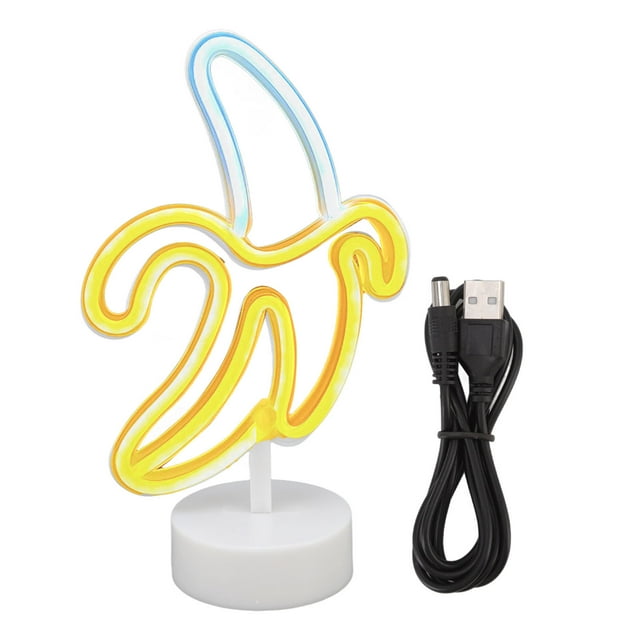 Letrero De Neón De Plátano, Letrero De Neón De Plátano Batería Luces De Neón De Plátano Luces De Noche De Neón De Plátano Diseño Elevado