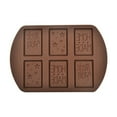 thumbnail image 1 of Molde de 6 agujeros de rejilla para pastel Yuarrent Chocolate Herramientas para hornear, 1 of 6