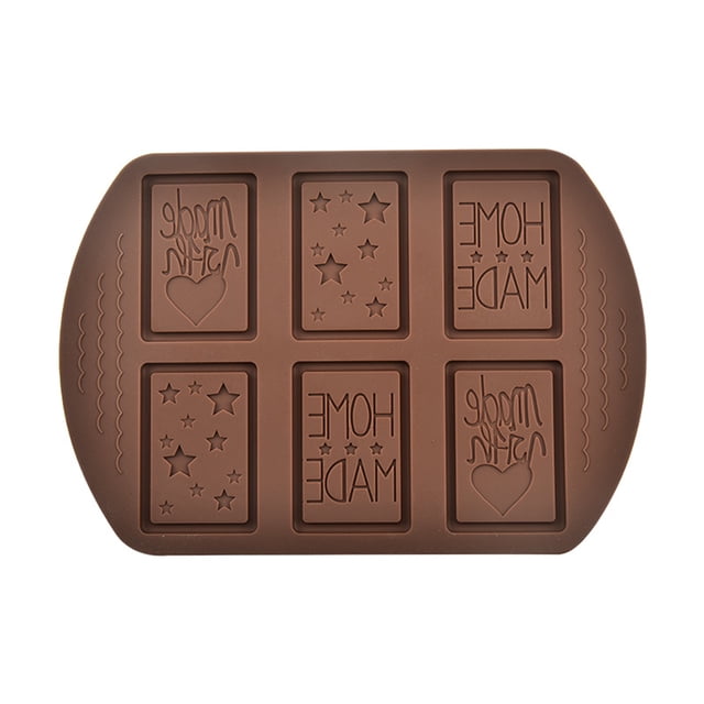 Molde de silicona Toystoory de 6 rejillas para pasteles postres de chocolate Herramientas para hornear