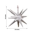 thumbnail image 3 of Efavormart 5 Pack Metallic Silver 14-Point Star Explosion Foil Balloons, 22" Fireworks Starburst Shaped Mylar Party Balloons, 3 of 6